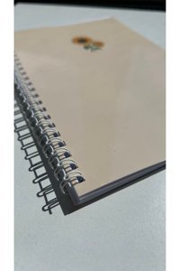 Handeto Kraft Ayçiçeği A5 Çizgisiz Siyah Not Defteri