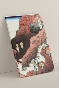 Retronote Hokusai A5 Çizgisiz Orta Boy Kahverengi Not Defteri