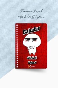 Dortel A6 Kareli Küçük Boy Kırmızı Not Defteri