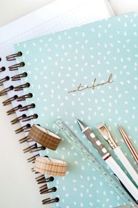 Matt Notebook A5 Kareli Orta Boy Yeşil Not Defteri