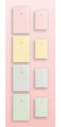 Akıllıca Soft Pastel A5 Çizgisiz Düz Orta Boy Beyaz 8'li Set Not Defteri