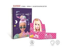 Gıpta Barbie A6 Çizgili Büyük Boy Beyaz Not Defteri