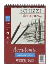 Fabriano Accademia Schizzi A5 Çizgisiz Büyük Boy Beyaz Not Defteri