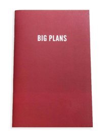 Prep Big Plans A5 Çizgisiz Orta Boy Bordo Not Defteri