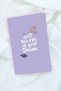 Anime Marketi Just Believe In Your Dreams A5 Çizgisiz Orta Boy Çok Renkli Not Defteri