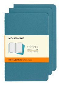 Moleskine Cahier Pocket A6 Çizgili Küçük Boy Mavi 3'lü Not Defteri