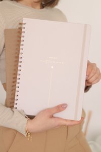 Matt Notebook Kalemli A4 Çizgili Büyük Boy Bej Not Defteri