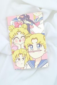 Anime Marketi Ay Savaşçısı A5 Çizgisiz Orta Boy Çok Renkli Not Defteri