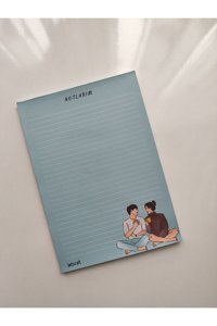 Beticraft Aşık Çift A5 Renkli Orta Boy Çok Renkli Not Defteri