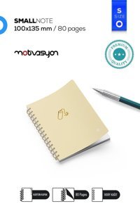 Motivasyon Yayınları Color A5 Çizgisiz Orta Boy Sarı Not Defteri