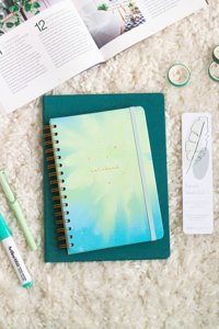 Matt Notebook A5 Kareli Orta Boy Mavi Not Defteri