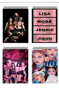 Feroxby Blackpink A6 Çizgisiz Spiralli Orta Boy Çok Renkli 4'lü Set Not Defteri