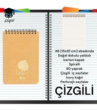 Seyfikirtasiye A6 Çizgili Küçük Boy Sarı Not Defteri