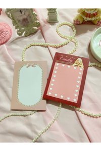 Merccuri Crafts Coquette A6 Çizgisiz Düz Küçük Boy Kırmızı 2'li Set Not Defteri