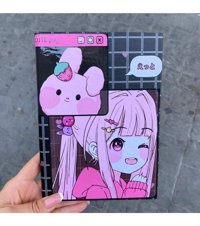 Köstebek Anime Cute Png Girl A5 Çizgisiz Orta Boy Çok Renkli Not Defteri