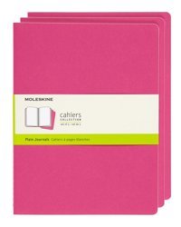Moleskine Cahier A5 Çizgisiz Büyük Boy Pembe 3'lü Not Defteri