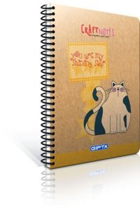 Gıpta Craft Notes A5 Çizgili Orta Boy Turuncu Not Defteri