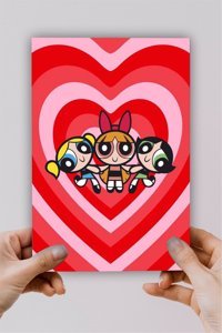 Sarang Powerpuff Girls A5 Çizgisiz Orta Boy Çok Renkli Not Defteri