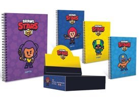 Gıpta Brawl Stars A6 Çizgili Küçük Boy Turuncu Not Defteri