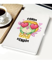 Bk Gift Canım Kendim A5 Çizgisiz Orta Boy Beyaz Not Defteri
