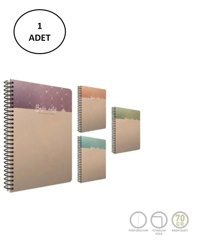 Gıpta Basic A3 Kareli Orta Boy Çok Renkli Not Defteri