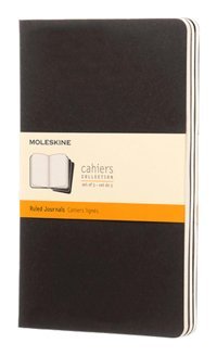 Moleskine Cahier Large A5 Çizgili Orta Boy Siyah 3'lü Not Defteri