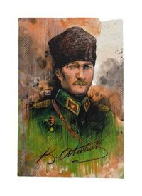 Çocuk Eğitim Derneği Mustafa Kemal Atatürk A6 Çizgili Küçük Boy Çok Renkli Not Defteri