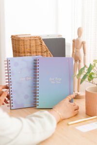 Matt Notebook A5 Kareli Spiralli Orta Boy Mavi 2'li Set Not Defteri