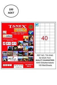 Tanex Tw-2040 A5 Çizgili Orta Boy Çok Renkli Not Defteri