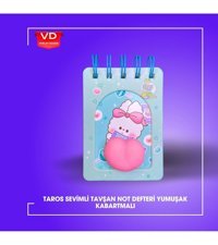 Vuslat Design Kalp A7 Çizgili Küçük Boy Yeşil Not Defteri