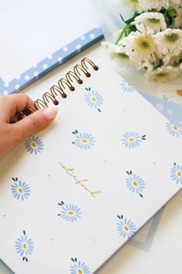 Matt Notebook Papatya A5 Kareli Orta Boy Beyaz Not Defteri