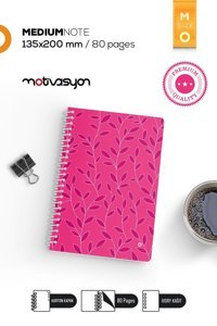 Motivasyon Yayınları Boss Serisi A5 Çizgisiz Orta Boy Çok Renkli Not Defteri