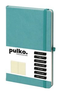Pulko A5 Çizgili Orta Boy Turkuaz Not Defteri