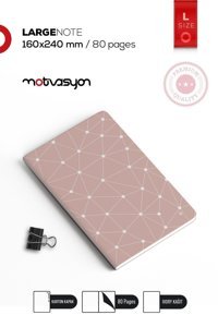 Motivasyon Yayınları Leaf Serisi A5 Çizgisiz Orta Boy Çok Renkli Not Defteri