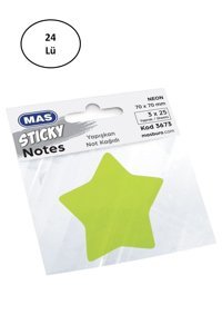 Mas 3673 75 A3 Renkli Küçük Boy Sarı Not Defteri