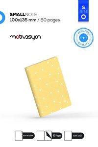 Motivasyon Yayınları Geo A5 Çizgisiz Orta Boy Sarı Not Defteri