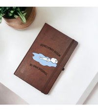 Mooodcase Bu Daha Başlangıç A5 Çizgili Orta Boy Kahverengi Not Defteri