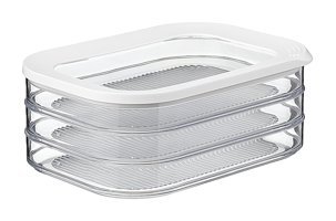 Mepal Modüla 3 Parça Dikdörtgen Plastik Bölmeli Saklama Kabı 1.6 lt