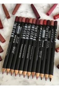 Mujgan 12'li Set Pastel Suya Dayanıklı Mat Dudak Kalemi Çok Renkli