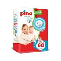 Pine Classic 4 Numara Cırtlı Bebek Bezi 68 Adet