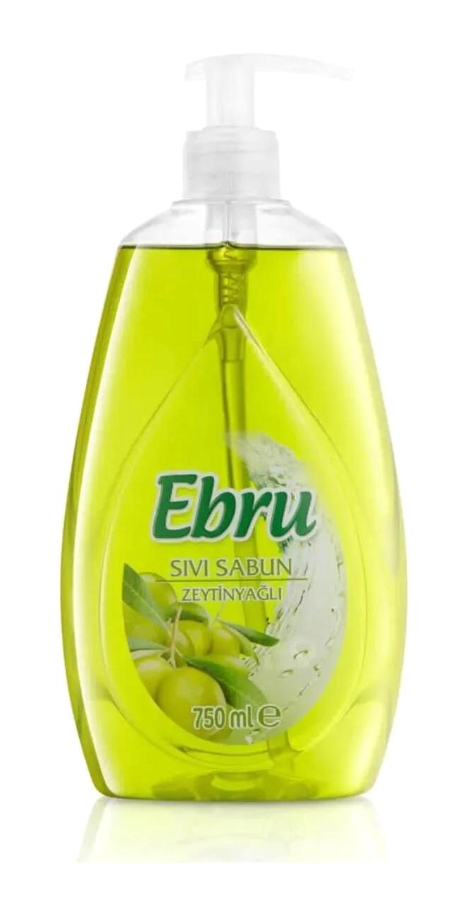 Ebru Zeytinyağlı Nemlendiricili Parabensiz 750 ml Sıvı Sabun
