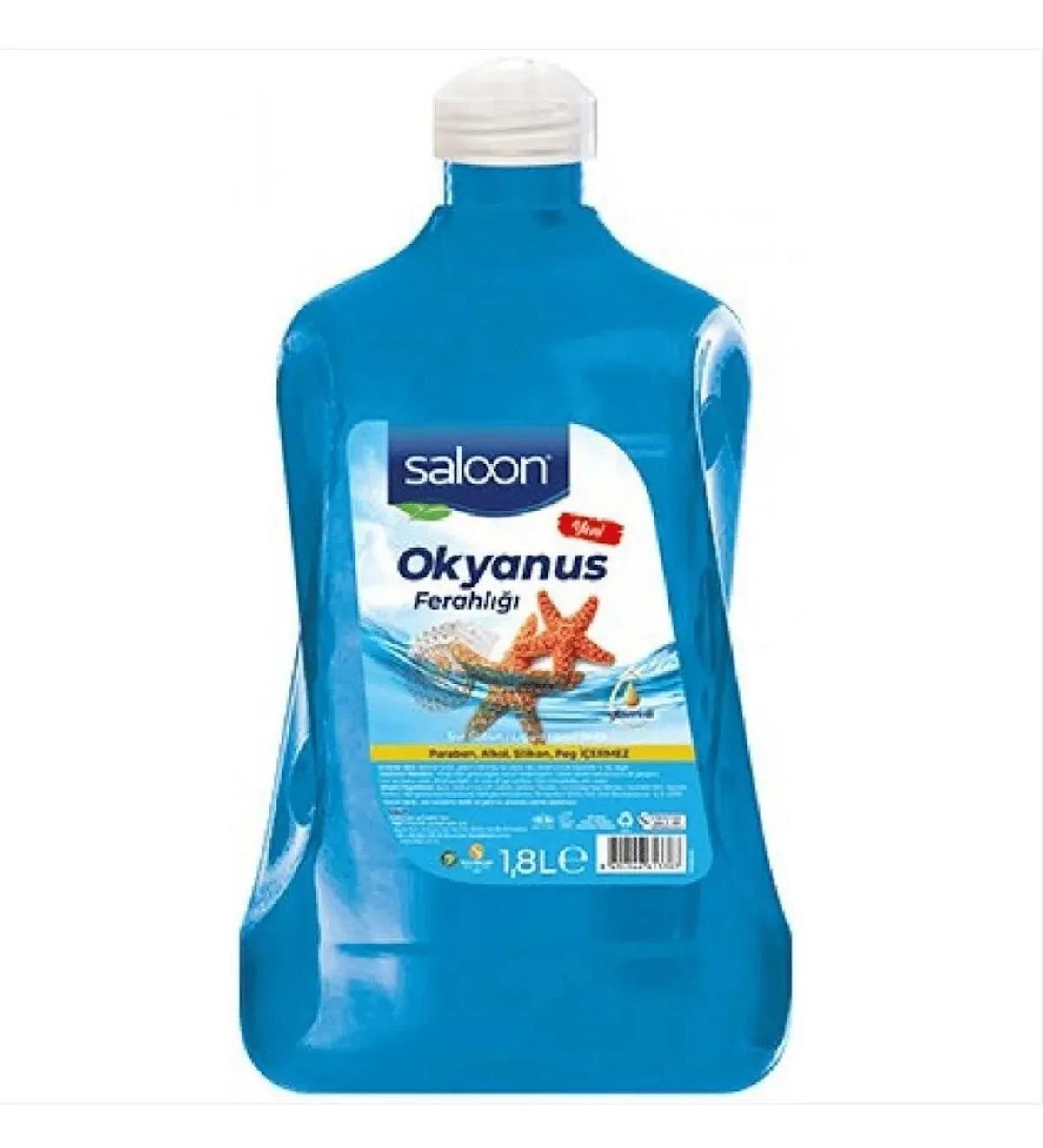 Saloon Okyanus Ferahlığı Nemlendiricili Parabensiz Alkolsüz 1.8 lt Sıvı Sabun