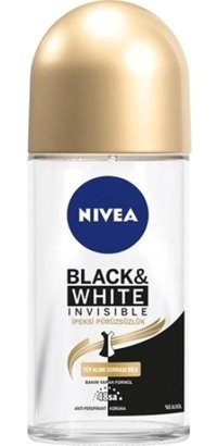 Nivea Black&White Invisible İpeksi Antiperspirant Roll-On Kadın Deodorant 12x50 ml