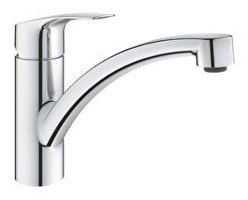 Grohe Eurosmart 30260003 Çift Girişli Aç Kapa Eviye Bataryası Gümüş