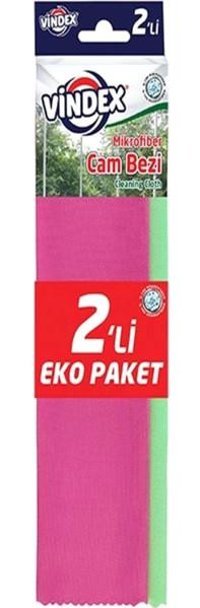 Vindex Mikrofiber 2'li Temizlik Bezi