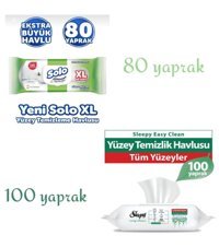 Sleepy 180 Yaprak 2'li Islak Mendil