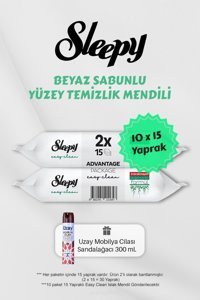 Sleepy Beyaz Sabunlu 150 Yaprak 10'lu Islak Mendil
