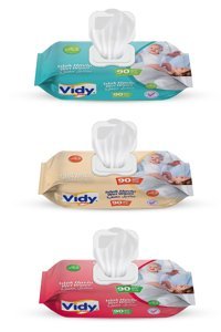 Vidy Baby Sensitive 2160 Yaprak 3'lü Islak Mendil