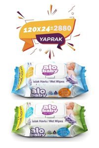 Alo Baby Ekopack 2880 Yaprak 24'lü Islak Mendil