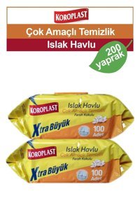 Koroplast Antibakteriyel 200 Yaprak 2'li Islak Mendil